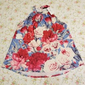 Gorgeous Floral Halter Neck Top